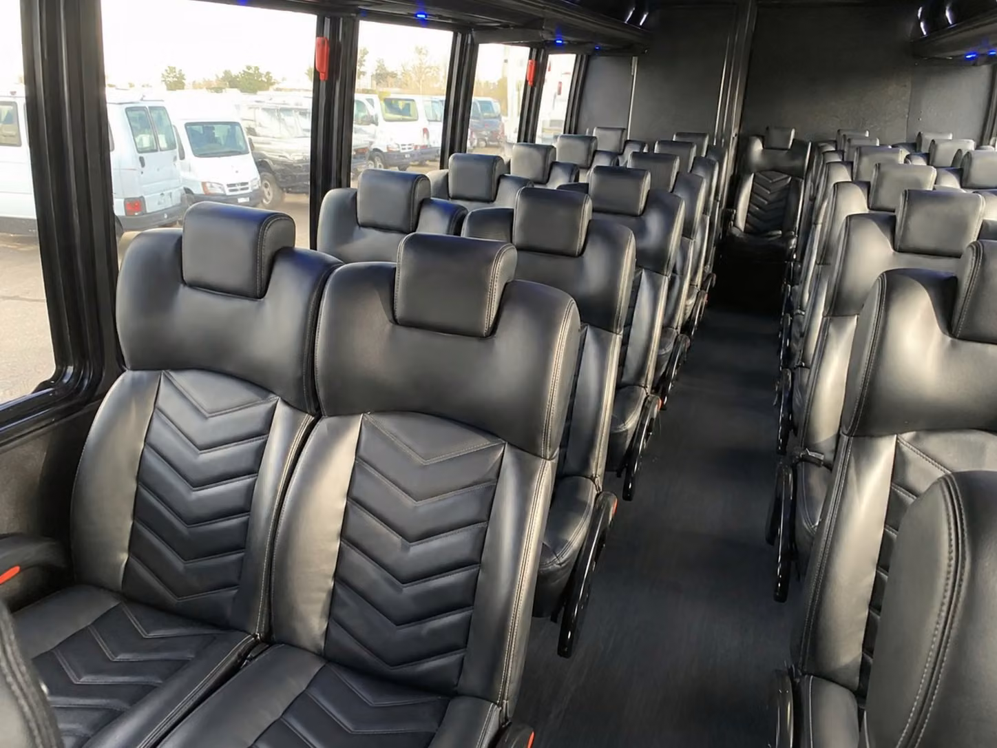 15 passenger minibus interior
