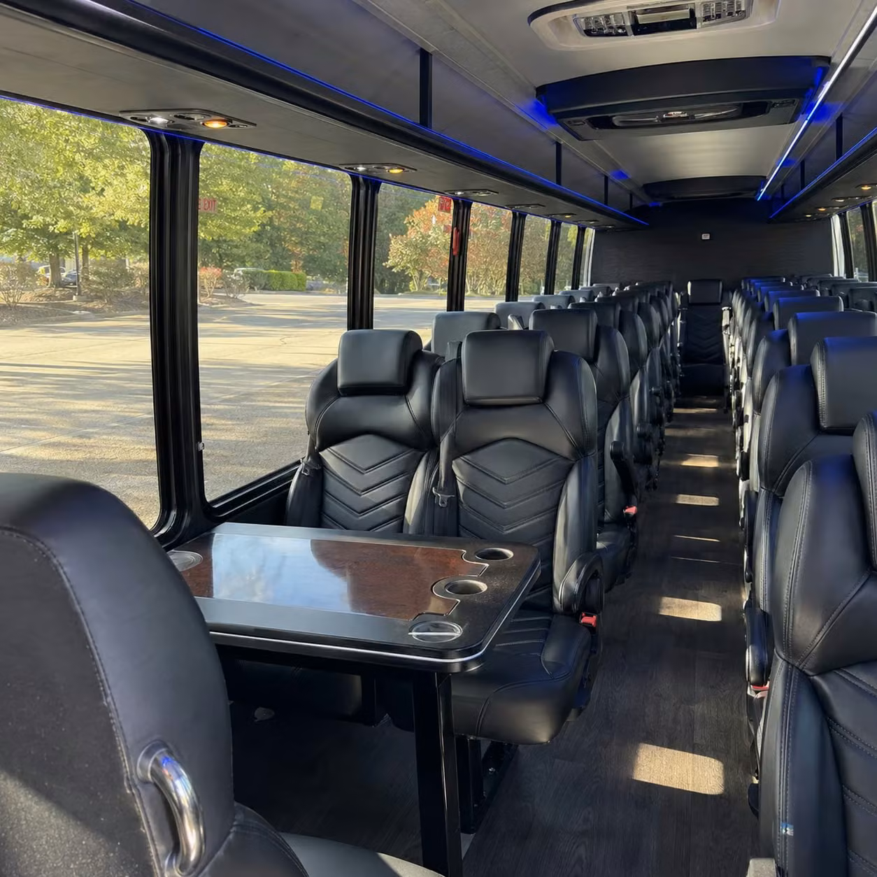 28 passenger minibus interior