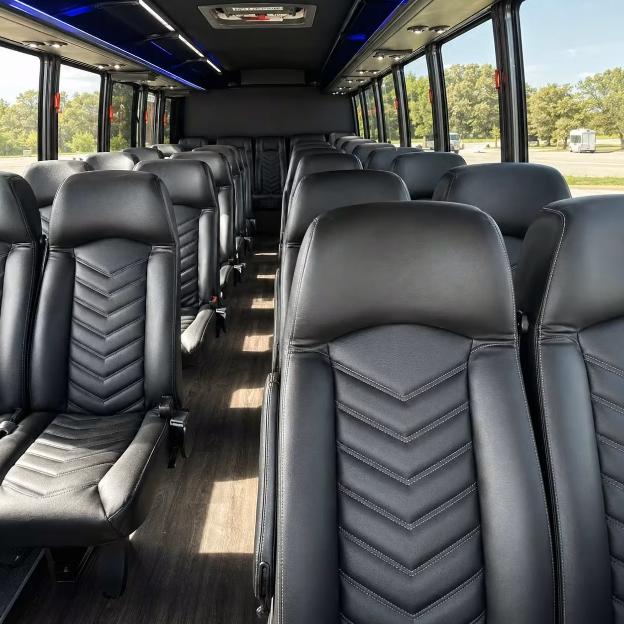 30 passenger minibus inside