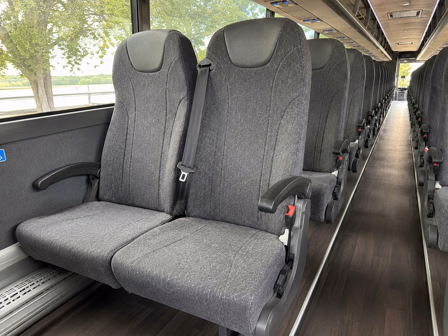 north las vegas charter bus interior