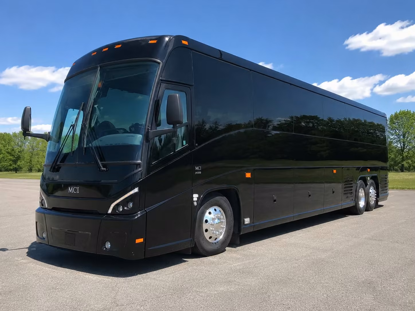north las vegas charter bus rental exterior