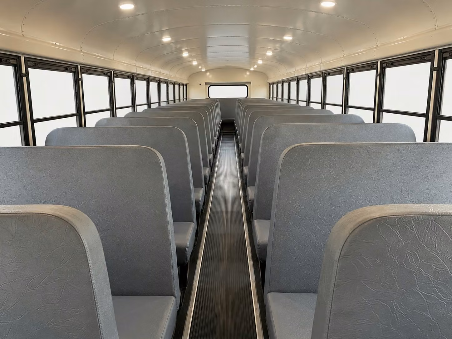 school bus inside