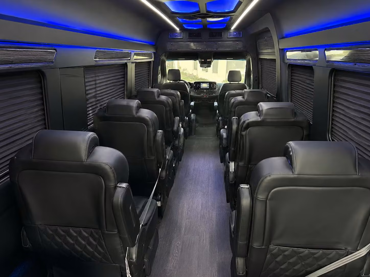 sprinter van with driver inside